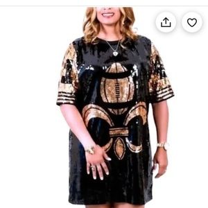Saints Who Dat Sequin Dress